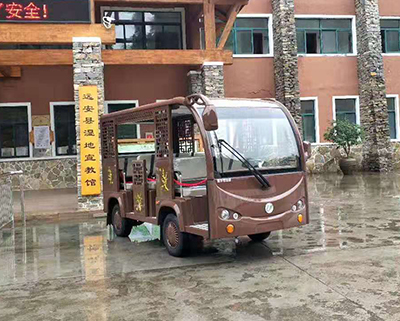 電動觀光車集體照